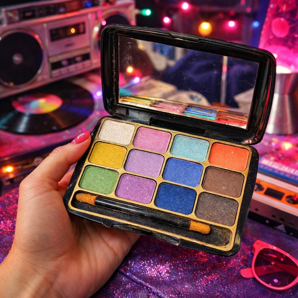 Vintage 80s Fmax De Luxe 12 Color Eyeshadow Palette Style 702 New In‎ Box 0.53oz